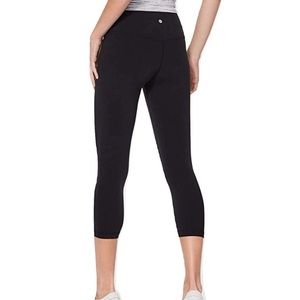 Lululemon High Waist Crop Leggings Black Size 8